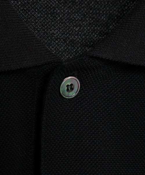 LIDNM（リドム）の「OVER SIZED POLO【BLACK】（ポロシャツ・メンズ・ブラック系・MEDIUM/LARGE）」の7枚目の写真