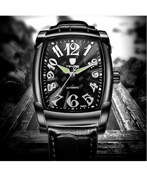 no brand（ノーブランド）の「TEVISE 高級 スクエア メンズ 腕時計