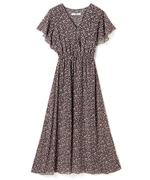 GRL | 小花柄Vネックフレアスリーブワンピース(ワンピース)