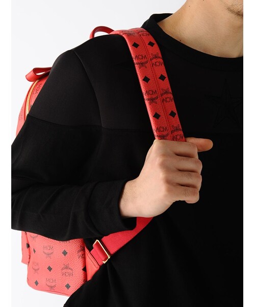 MCM（エムシーエム）の「LHP/エルエイチピー/MCM/エムシーエム/BACKPACK MEDIUM（ファッション雑貨・メンズ・RED・0）」の5枚目の写真