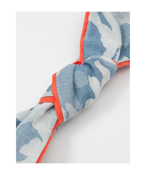 w closet（ダブルクローゼット）の「迷彩柄リバーシブルヘアバンド（その他・レディース・グリーン×マスタード/ブルー×サックス・FREE）」の3枚目の写真