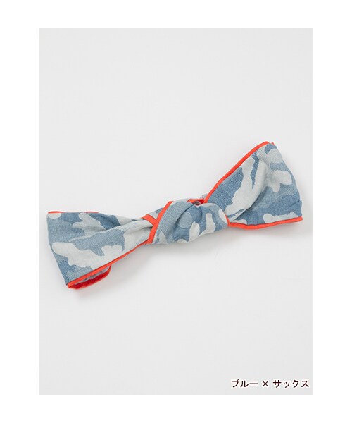 w closet（ダブルクローゼット）の「迷彩柄リバーシブルヘアバンド（その他・レディース・グリーン×マスタード/ブルー×サックス・FREE）」の2枚目の写真