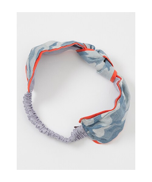 w closet（ダブルクローゼット）の「迷彩柄リバーシブルヘアバンド（その他・レディース・グリーン×マスタード/ブルー×サックス・FREE）」の4枚目の写真
