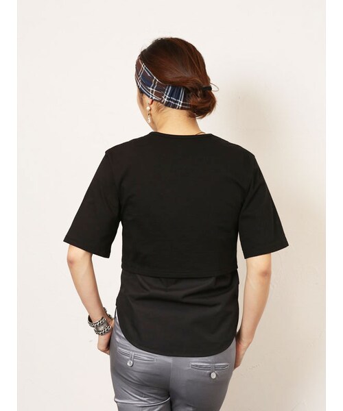 NINE(ナイン)の「カット×タイプライターSET T(トップス・レディース・シロ/ネイビー/クロ・F)」の12枚目の写真