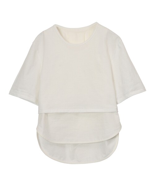 NINE(ナイン)の「カット×タイプライターSET T(トップス・レディース・シロ/ネイビー/クロ・F)」の2枚目の写真