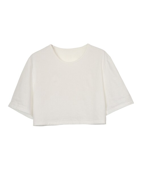 NINE(ナイン)の「カット×タイプライターSET T(トップス・レディース・シロ/ネイビー/クロ・F)」の6枚目の写真