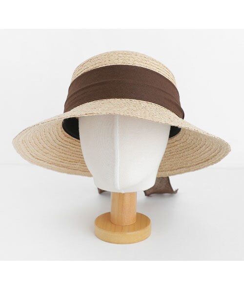 DHOLIC(ディーホリック)の「リネンリボンラフィアハット(ハット・レディース・ブラウン/ブラック/ベージュ・FREE)」の1枚目の写真