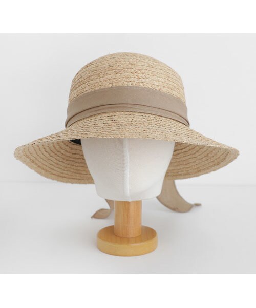 DHOLIC(ディーホリック)の「リネンリボンラフィアハット(ハット・レディース・ブラウン/ブラック/ベージュ・FREE)」の3枚目の写真