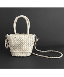 DHOLIC | 2WAYストローミニバッグ(かごバッグ)