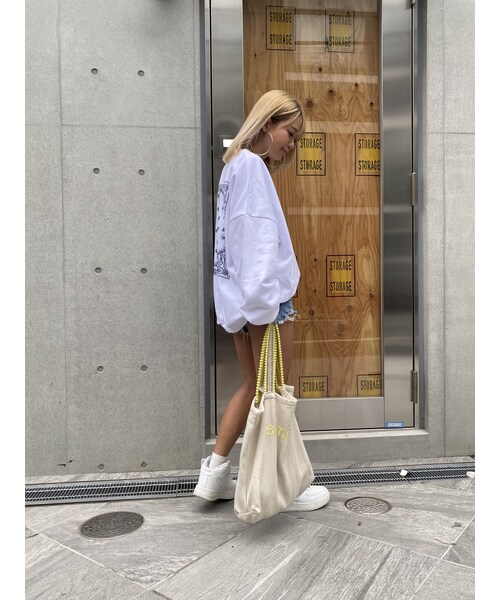 no brand(ノーブランド)の「ぽんぽんトートバッグ「smile」(トートバッグ・レディース・その他)」の3枚目の写真