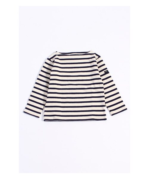 SAINT JAMES(セントジェームス)の「JOURNAL STANDARD relume KIDS:SAINT JAMES /セントジェームス ボーダーカットソー(カットソー・Tシャツ・ナチュラル/ブルー A・4/6)」の1枚目の写真