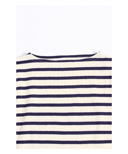 SAINT JAMES(セントジェームス)の「JOURNAL STANDARD relume KIDS:SAINT JAMES /セントジェームス ボーダーカットソー(カットソー・Tシャツ・ナチュラル/ブルー A・4/6)」の4枚目の写真