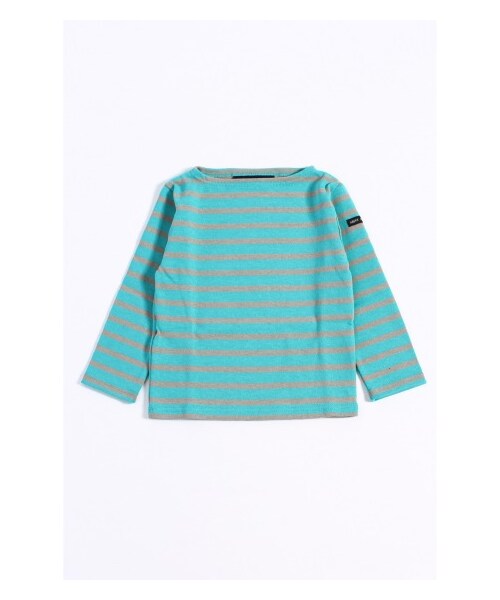 SAINT JAMES(セントジェームス)の「JOURNAL STANDARD relume KIDS:SAINT JAMES /セントジェームス ボーダーカットソー(カットソー・Tシャツ・ナチュラル/ブルー A・4/6)」の2枚目の写真