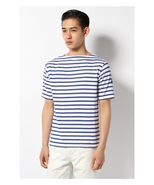 SAINT JAMES（セントジェームス）の「SAINT JAMES / セントジェームス: PIRIAC Standard / カットソー（カットソー・Ｔシャツ・メンズ・ホワイト/ホワイト B・3/4）」の2枚目の写真