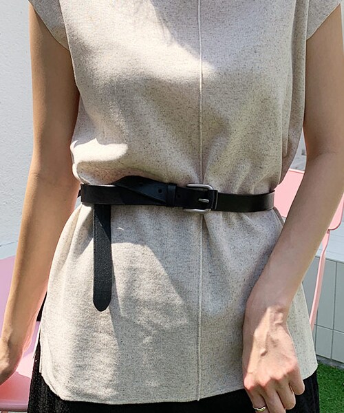 DHOLIC（ディーホリック）の「カウレザーベルト（ベルト・レディース・ブラウン/ブラック/ホワイト/その他/ベージュ・FREE）」の3枚目の写真