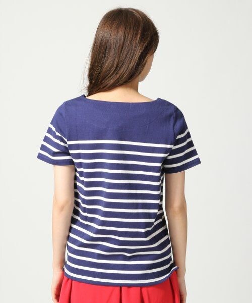 LOWRYS FARM（ローリーズファーム）の「マリンボーダープルオーバーショートスリーブ（トップス・レディース・オフ/グレー/グリーン/ネイビー・Ｍ/Ｌ）」の6枚目の写真