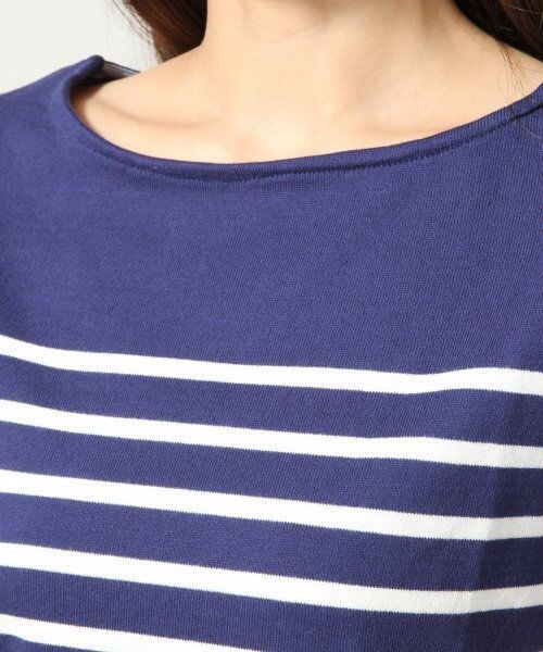 LOWRYS FARM（ローリーズファーム）の「マリンボーダープルオーバーショートスリーブ（トップス・レディース・オフ/グレー/グリーン/ネイビー・Ｍ/Ｌ）」の7枚目の写真