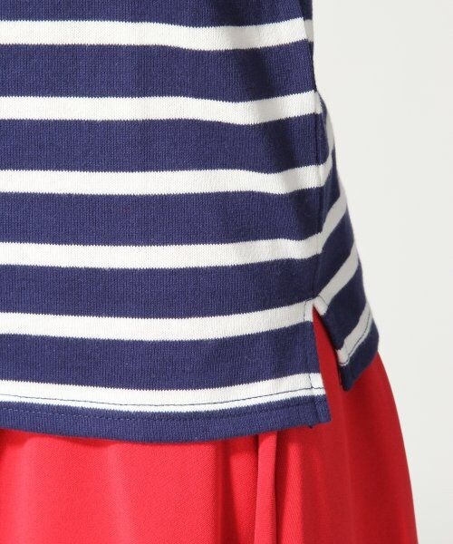 LOWRYS FARM（ローリーズファーム）の「マリンボーダープルオーバーショートスリーブ（トップス・レディース・オフ/グレー/グリーン/ネイビー・Ｍ/Ｌ）」の9枚目の写真