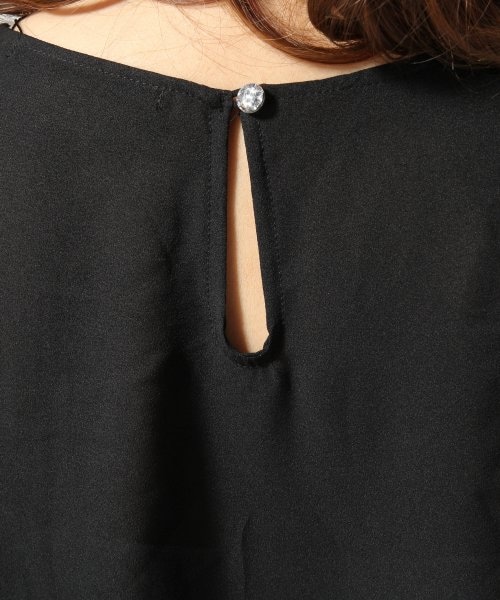 Heather（ヘザー）の「カタアキラッフルチュニック２（トップス・レディース・ホワイト/ブラック/イエロー・Ｆ）」の12枚目の写真