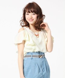 Heather | カタアキラッフルチュニック２(トップス)