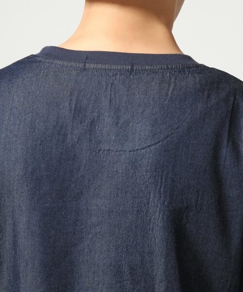RAGEBLUE（レイジブルー）の「デニムシャツフハクTシャツ（トップス・メンズ・ライトブルー/ネイビー・Ｍ/Ｌ）」の11枚目の写真