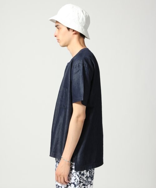RAGEBLUE（レイジブルー）の「デニムシャツフハクTシャツ（トップス・メンズ・ライトブルー/ネイビー・Ｍ/Ｌ）」の3枚目の写真