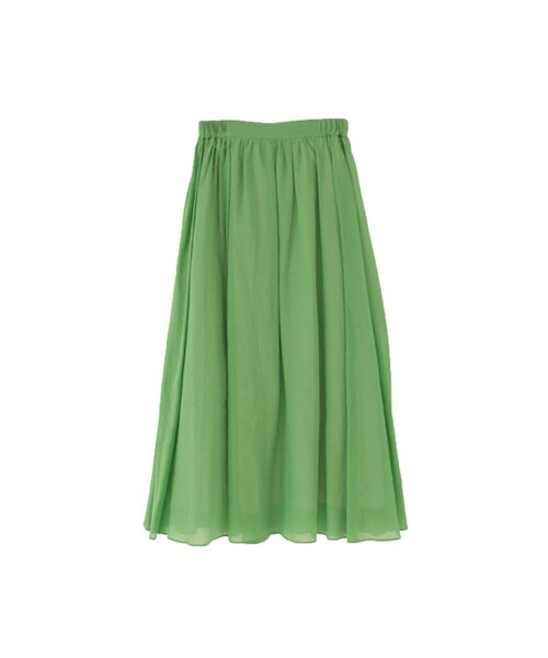 URBAN RESEARCH（アーバンリサーチ）の「コットンシフォンマキシスカート（スカート・レディース・グリーン/グレー/ブラック・FREE）」の3枚目の写真