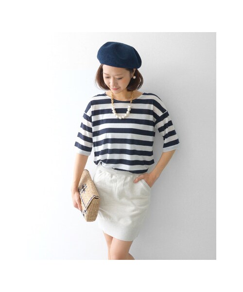 URBAN RESEARCH DOORS（アーバンリサーチドアーズ）の「リネンベレー帽（帽子・レディース・BEIGE/GRAY/NAVY・-）」の8枚目の写真