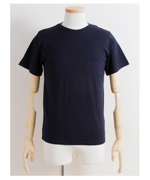 SEVENDAYS=SUNDAY(セブンデイズサンデイ)の「《メンズ》 ・60/2スーピマ クルーネック半袖ポケットTee(カットソー・メンズ・オフホワイト/ブラック/ダークベージュ/カーキ/オリーブ/ネイビー/ダークネイビー・S/M/L)」の7枚目の写真