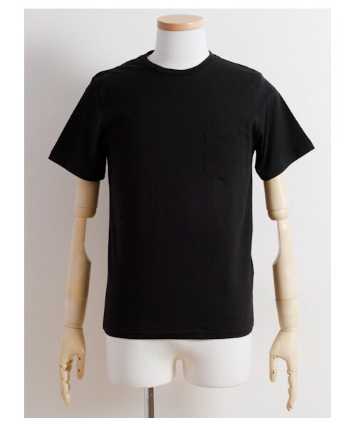 SEVENDAYS=SUNDAY(セブンデイズサンデイ)の「《メンズ》 ・60/2スーピマ クルーネック半袖ポケットTee(カットソー・メンズ・オフホワイト/ブラック/ダークベージュ/カーキ/オリーブ/ネイビー/ダークネイビー・S/M/L)」の2枚目の写真