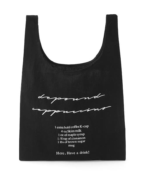 GRL（グレイル）の「メッセージ入りトートバッグ（トートバッグ・レディース・オフホワイト/ブラック・F）」の2枚目の写真