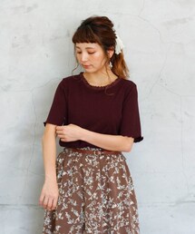 Crisp | スカラップレースTシャツ(Tシャツ/カットソー)