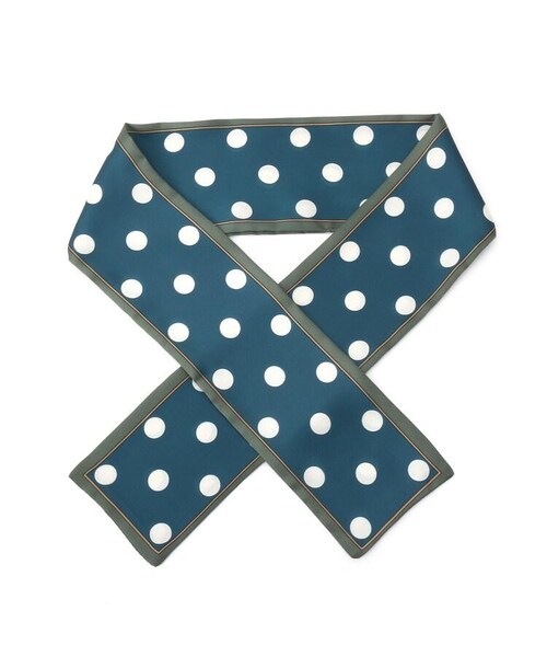 OZOC（オゾック）の「ナロースカーフ（その他・レディース・ブラック(019)/ダークグリーン(023)/ブラウン(042)/ベージュ(052)/無地グレー(012)/無地ブラウン(043)/レオパード柄(143)/パイソン柄(153)・00）」の9枚目の写真