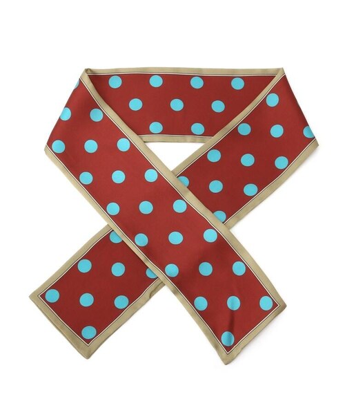 OZOC（オゾック）の「ナロースカーフ（その他・レディース・ブラック(019)/ダークグリーン(023)/ブラウン(042)/ベージュ(052)/無地グレー(012)/無地ブラウン(043)/レオパード柄(143)/パイソン柄(153)・00）」の3枚目の写真