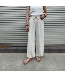 no brand | linen  wide PT【ecru】(その他パンツ)