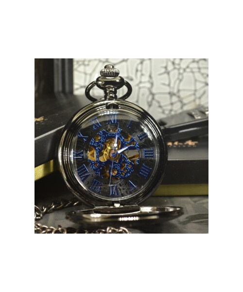 No Brand ノーブランド の Tiedan 懐中時計 機械式 手巻き アンティーク スケルトン スチームパンク チェーン メンズ 味のある高級なデザイン その他 Wear