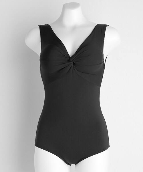 DHOLIC(ディーホリック)の「バックUカットツイストワンピース水着(水着・レディース・レッド/パープル/ホワイト/ブラック/イエロー/ピンク・FREE)」の3枚目の写真