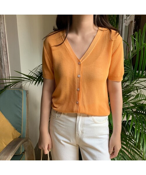 Laurenhi ローレンハイ の スイングハチ半袖カーディガン カーディガン ボレロ Wear