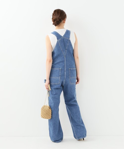 美品□Spick & Span HOLIDAY ビッグデニムオーバーオール BIG DENIM