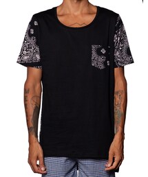 NEMIS | Bandana Panel Tee Black(Tシャツ/カットソー)