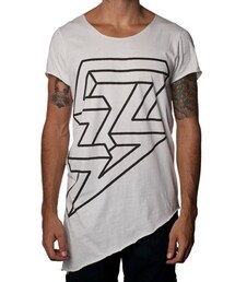 NEMIS | Asymmetric Lightning White(Tシャツ/カットソー)