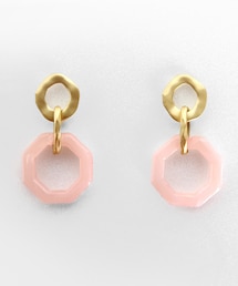 DHOLIC | パステルオクタゴンドロップピアス(ピアス（両耳用）)