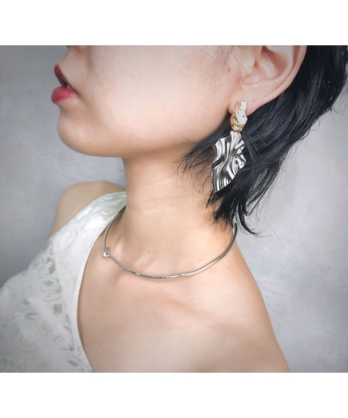 no brand(ノーブランド)の「COLLENTE original variety pierce Silver&Gold(ピアス(両耳用)・レディース・その他)」の4枚目の写真