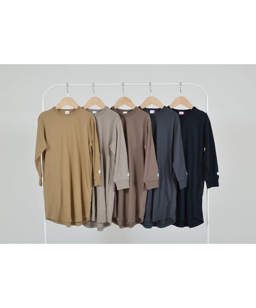 cache cache(カシュ カシュ)の「FOV PLAIN L/S ワンピース(チャコールグレー)(ワンピース・キッズ・その他)」の3枚目の写真