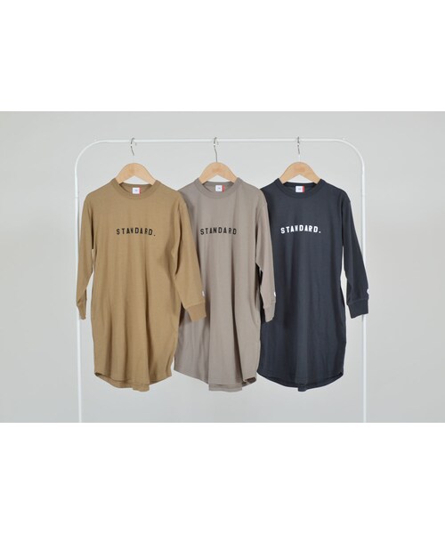 cache cache（カシュ カシュ）の「FOV 　STANDARD.　 L/S　ワンピース（チャコールグレー）（ワンピース・キッズ・その他）」の4枚目の写真