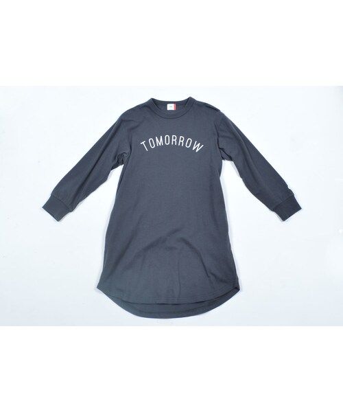cache cache(カシュ カシュ)の「FOV TOMORROW L/S ワンピース(チャコールグレー)(ワンピース・キッズ・その他)」の1枚目の写真