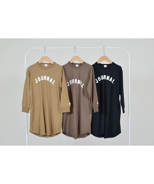 cache cache（カシュ カシュ）の「FOV 　JOURNAL  L/S　ワンピース（キャメル）（ワンピース・キッズ・その他）」の3枚目の写真