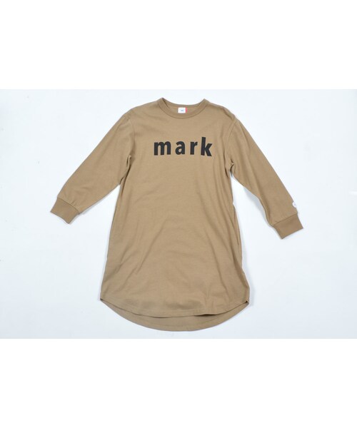 cache cache(カシュ カシュ)の「FOV mark L/S ワンピース(キャメル)(ワンピース・キッズ・その他)」の1枚目の写真