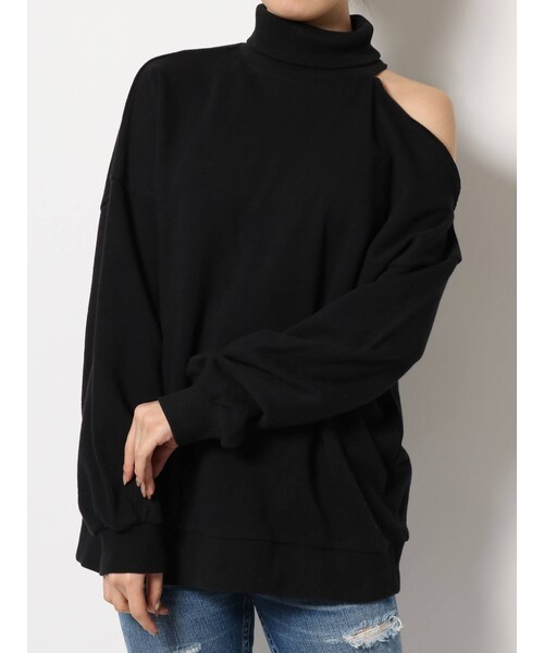 GYDA（ジェイダ）の「タートルアームスリットプルオーバー（Tシャツ