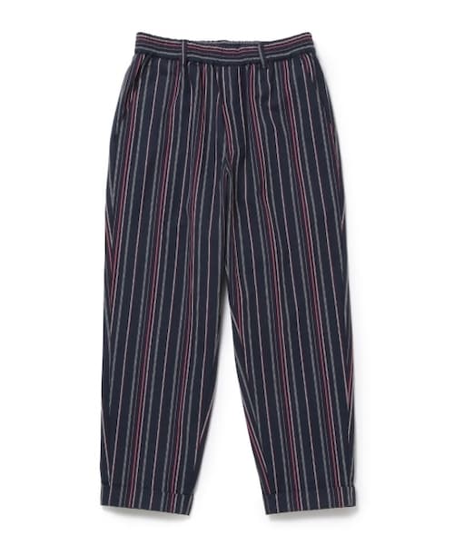 JUNRED（ジュンレッド）の「ランダムストライプリラックスアンクルパンツ（パンツ・メンズ・ホワイト/ネイビー・S/L/M）」の2枚目の写真